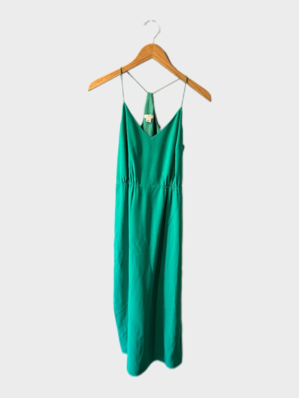 J.Crew Cinched Waist Maxi Dress Size 4 Seafoam Green Vacation